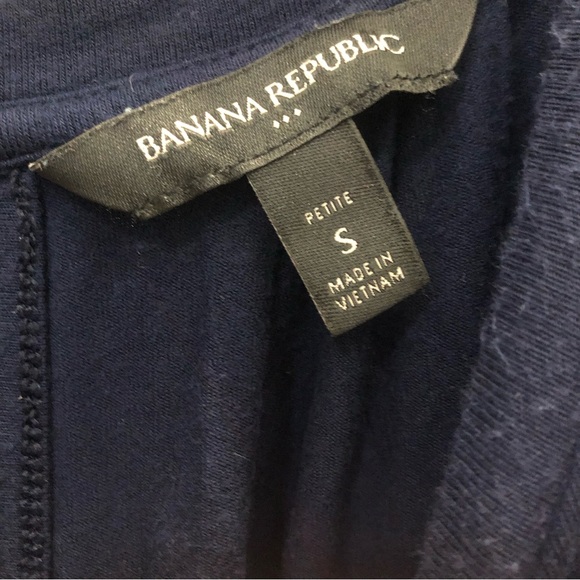 Banana Republic Blouson Navy Blue Summer Dress with adjustable waist, SZ S - Picture 16 of 16